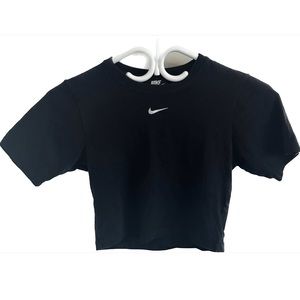 Nike black baby tee xs